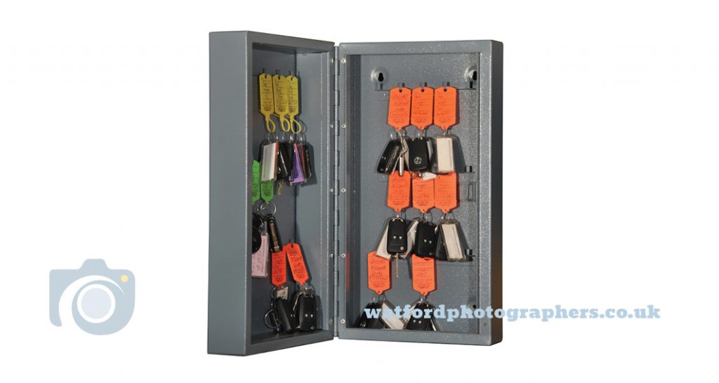 Security cabinet for the motortrade – product photos by Watford Photographers