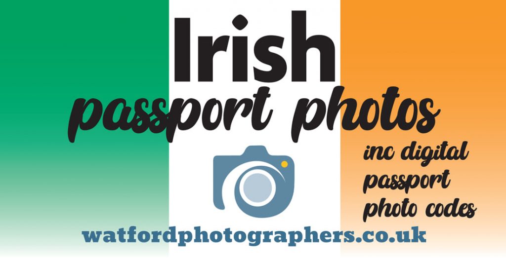 Watford Photographers – Irish passport photos & digital code in Watford