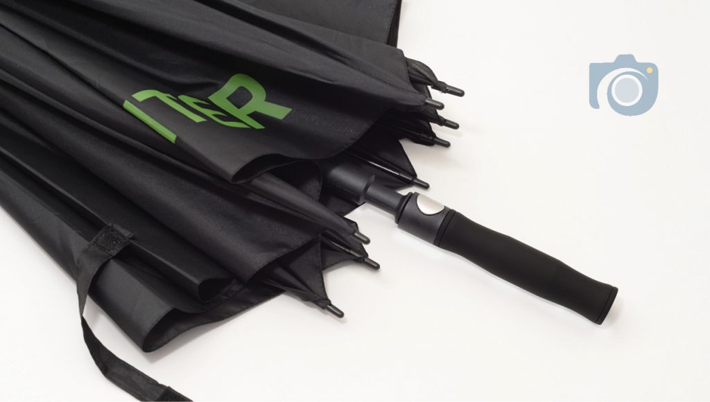 Branded umbrellas product photos